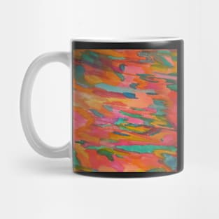 Rainbow Sherbet Watercolor Abstract Mug